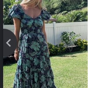 Sundrenched Short-Sleeve Maxi Dress